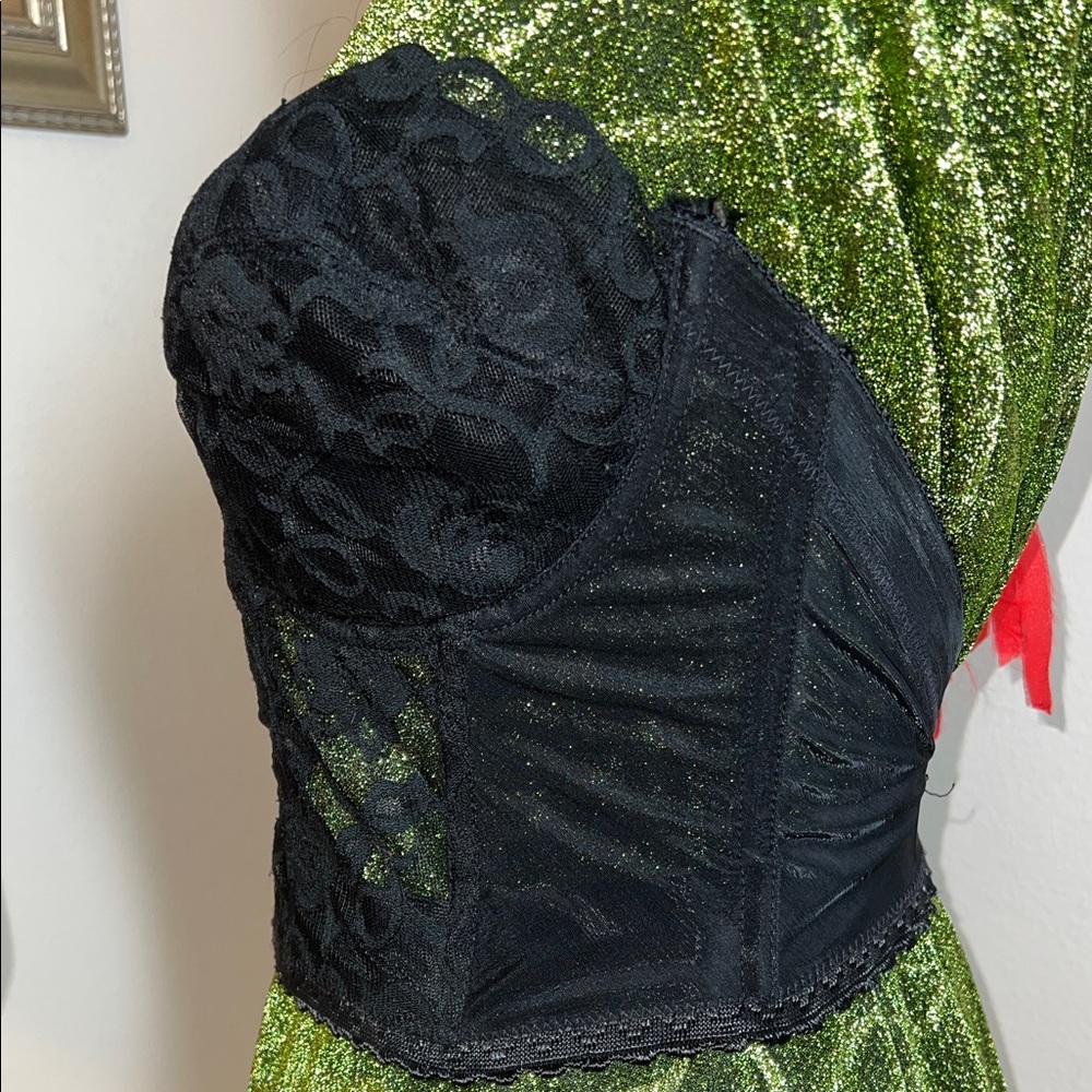 Vintage Valmont Black Lace Longline Bustier Sz. 36D - Picture 3 of 8
